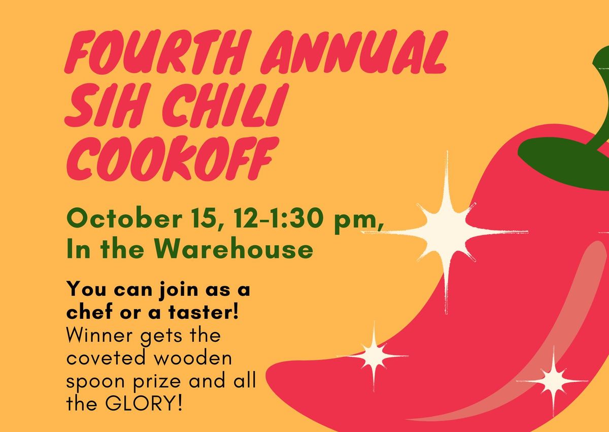 Fourth Annual SIH Chili Cookoff