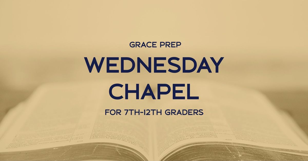 Wednesday Chapel for Secondary