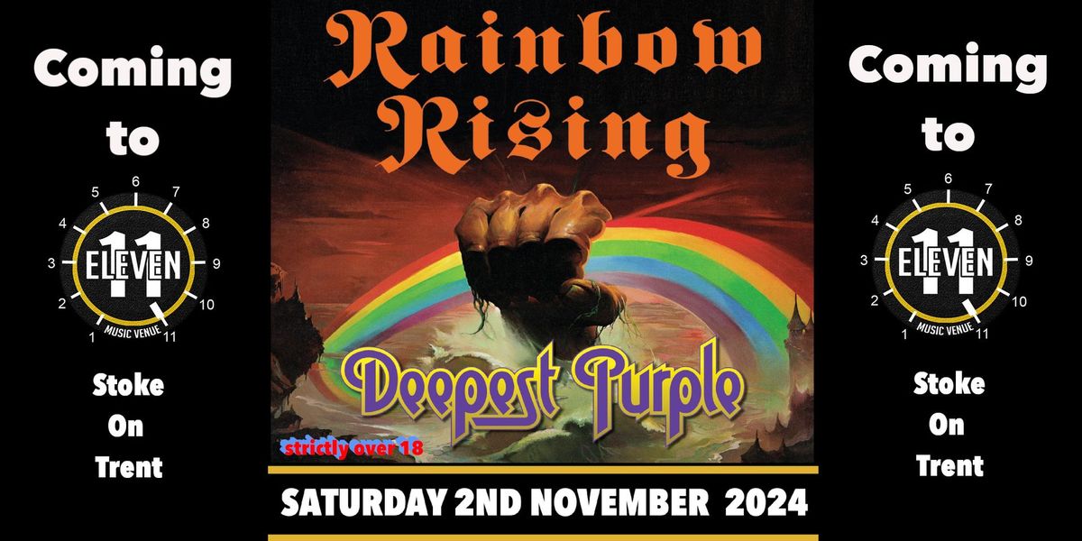 Rainbow Rising PLUS Deepest Purple live at Eleven Stoke