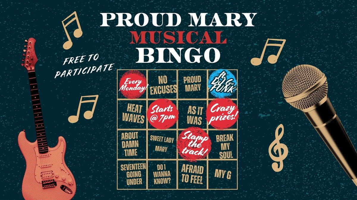 Music Bingo at Proud Mary