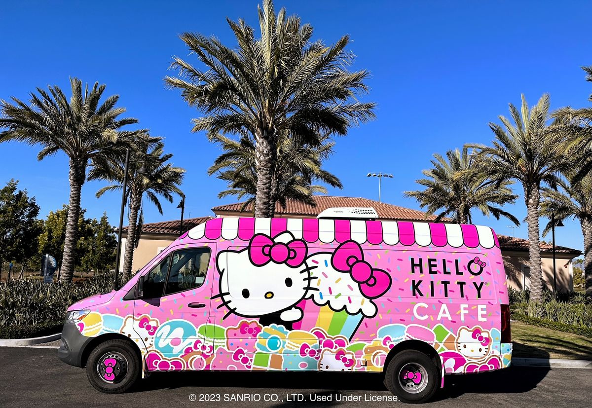 Hello Kitty Cafe Truck West - Roseville Appearance