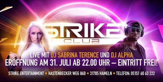 STRIKE Club \u2013 Er\u00f6ffnung am 31.07.2021