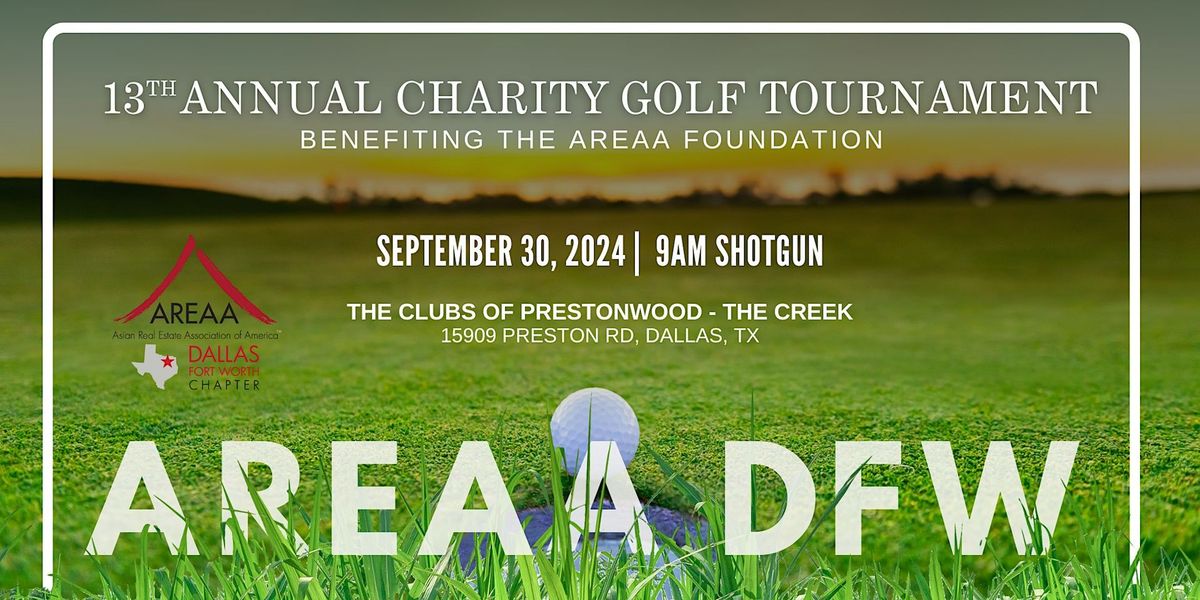 AREAA DFW 13th Annual Charity Golf Tournament