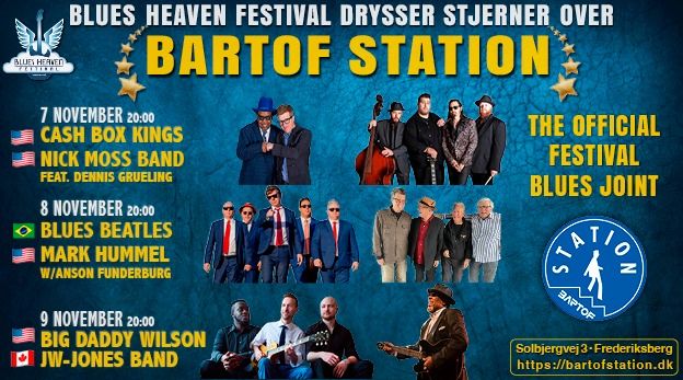 Blues Heaven drypper blues stjerner p\u00e5 Bartof Station