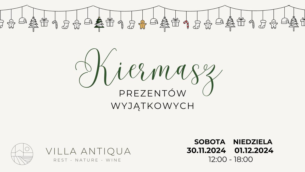 Kiermasz Prezent\u00f3w Wyj\u0105tkowych w Villa Antiqua