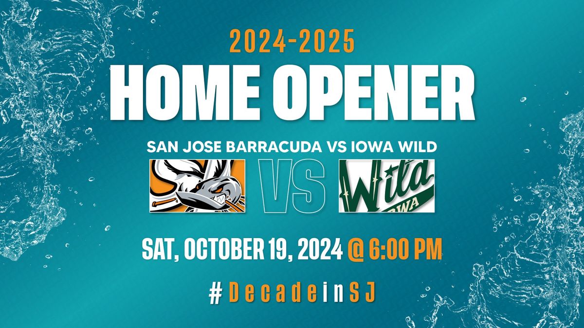 San Jose Barracuda vs Iowa Wild - American Hockey League