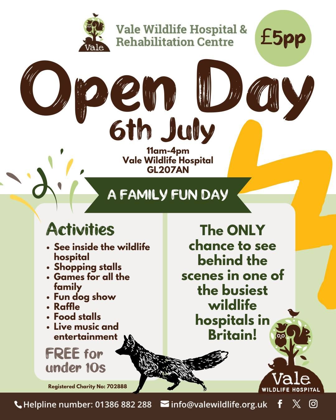 Vale Wildlife Hospital's Open Day & Fun Dog Show 2025