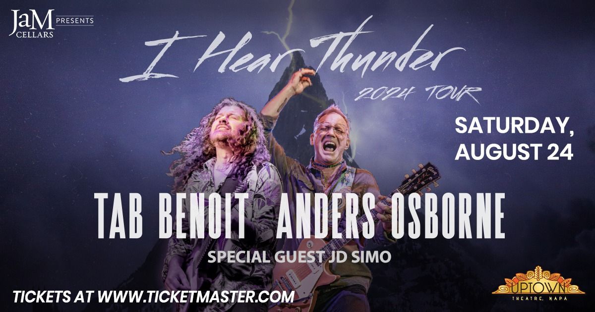 JaM Cellars Presents Tab Benoit & Anders Osborne with special guest JD Simo