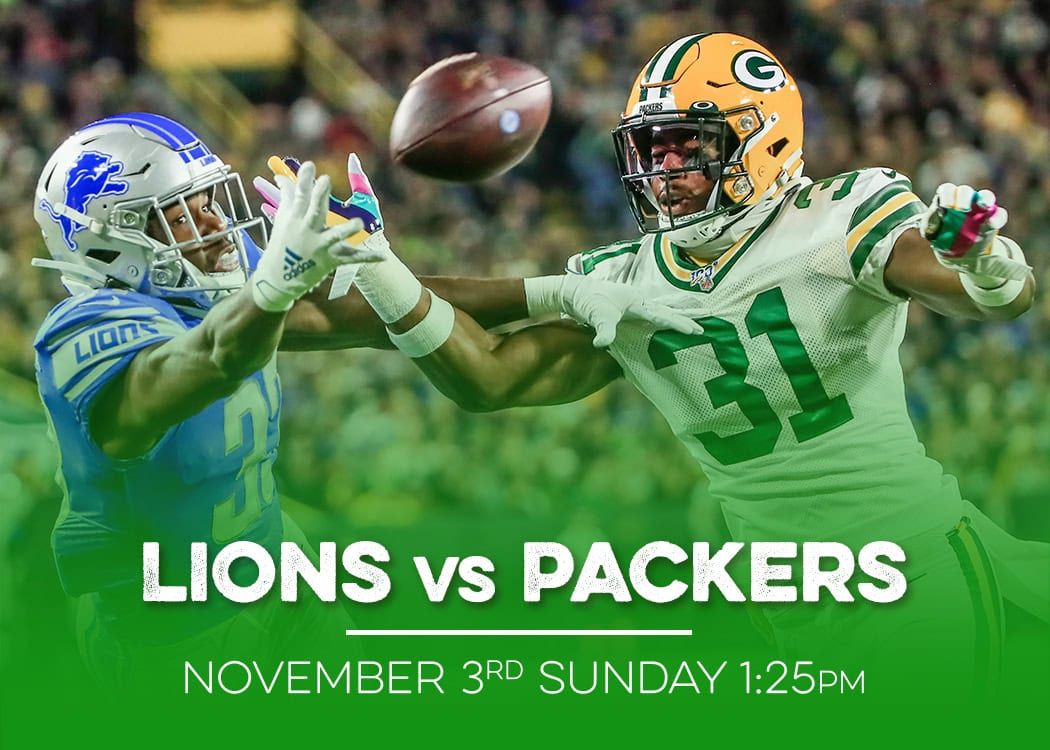 Detroit Lions at Green Bay Packers at Lambeau Field