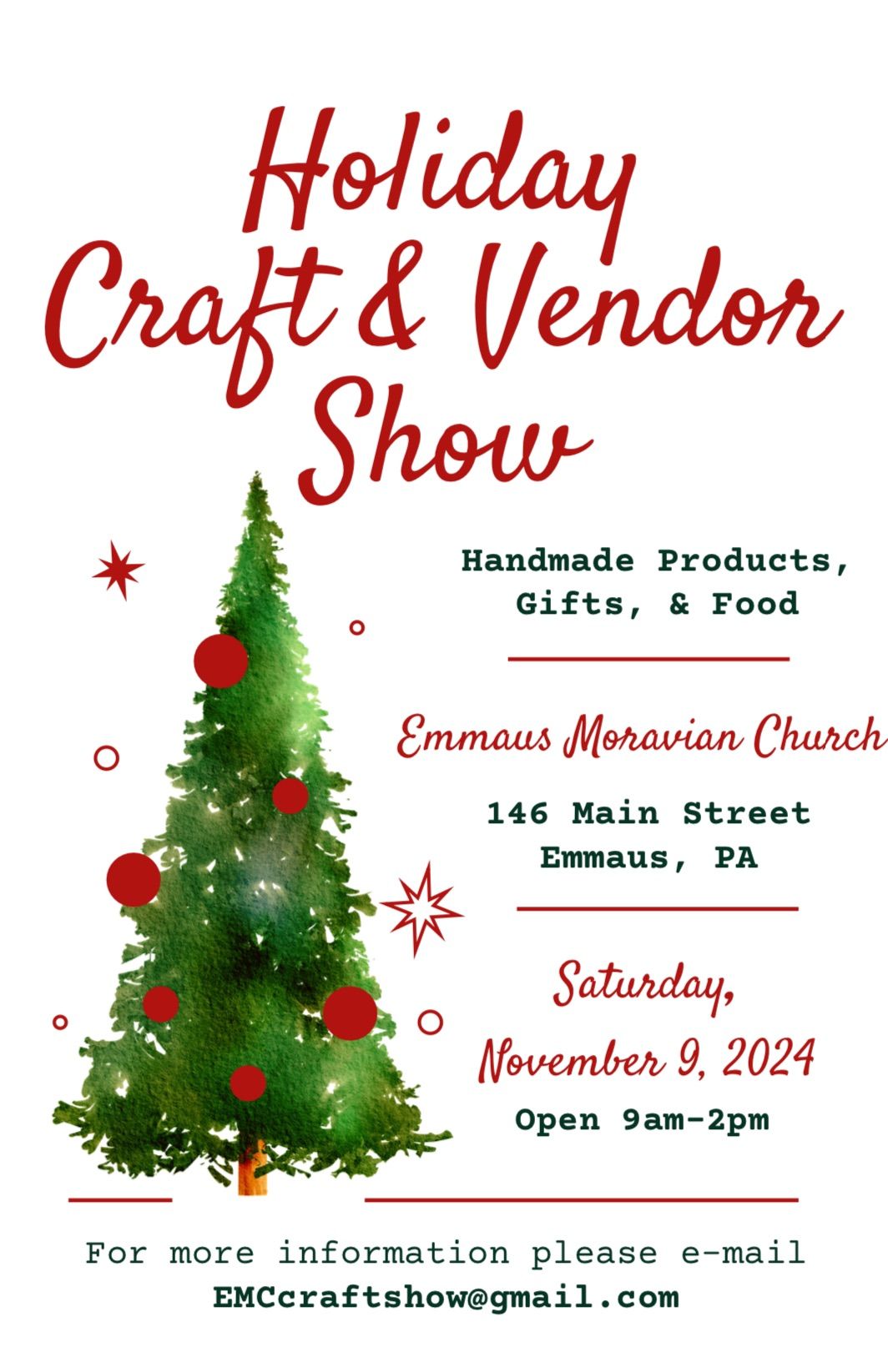 Holiday Craft and Vendor Show 