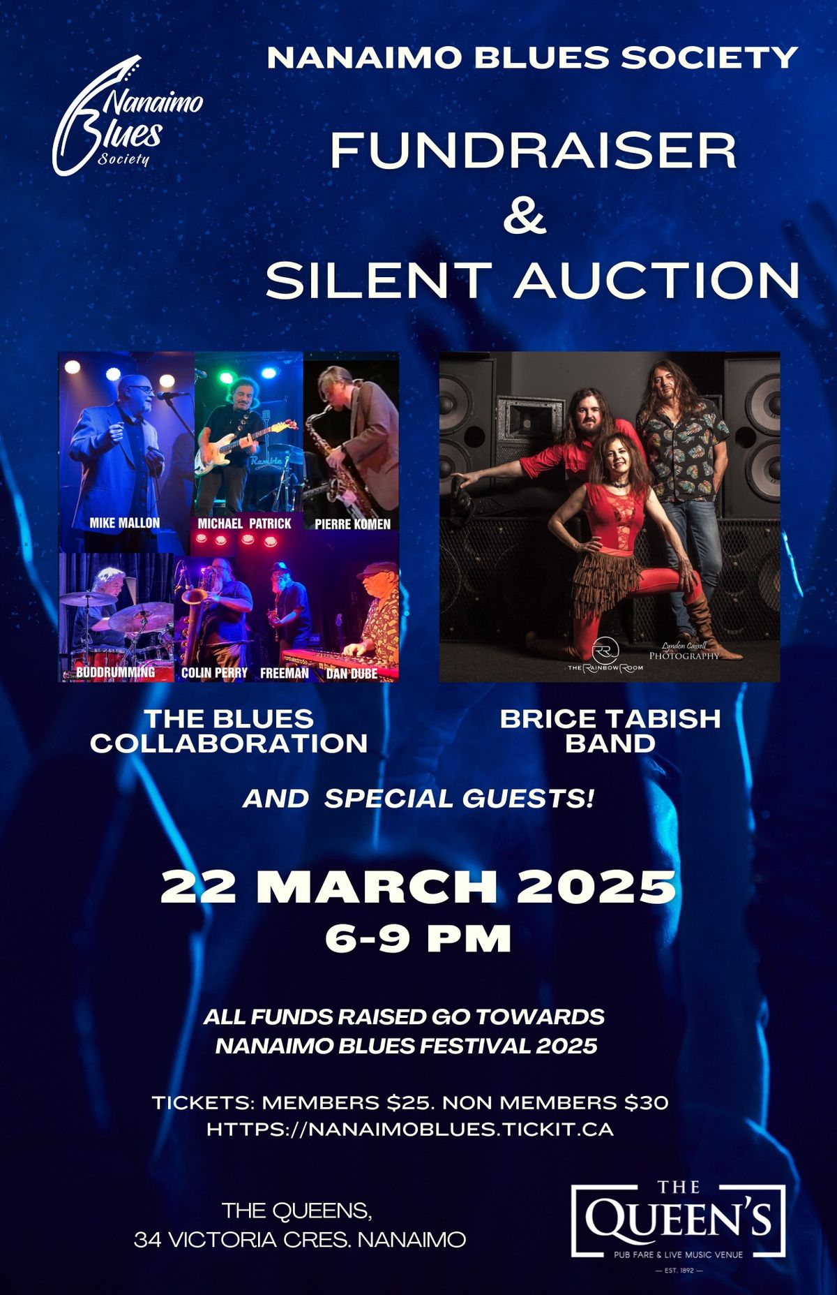 NBS Fundraiser & Silent Auction w\/ The Blues Connection and Brice Tabish Band