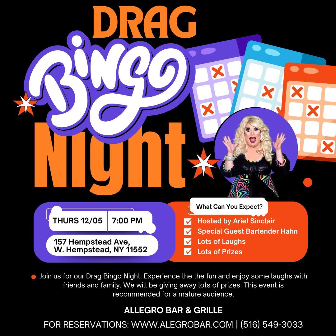 Drag Bingo with Ariel Sinclair