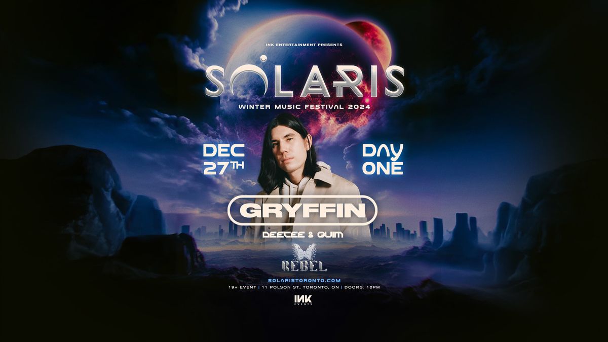 Gryffin inside REBEL - Solaris Night 1