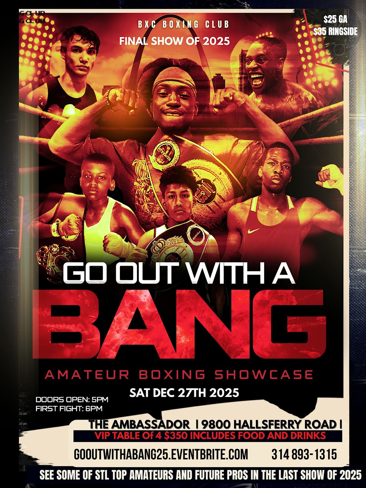 GO OUT WITH A BANG |STL AMATEUR BOXING SHOWCASE