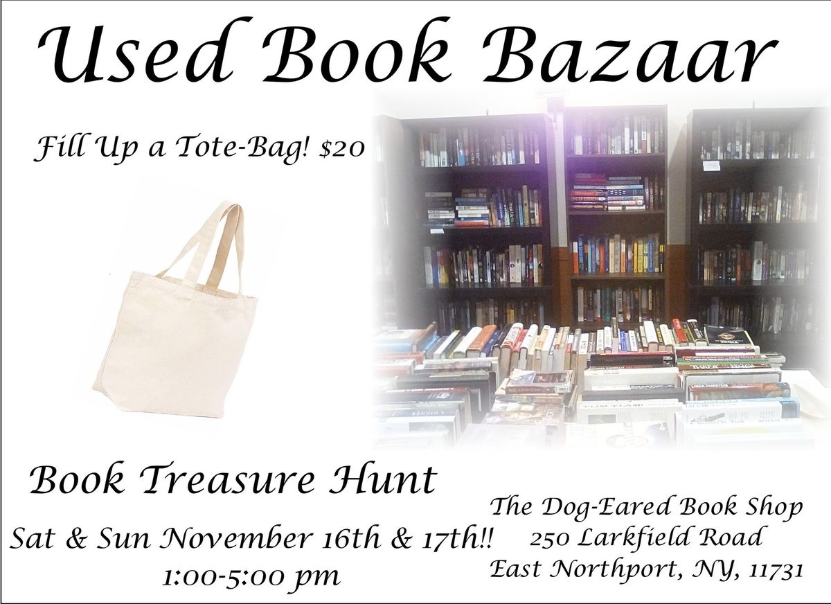 Used Book Bazaars, Sat & Sun November 16th & 17th!!! 