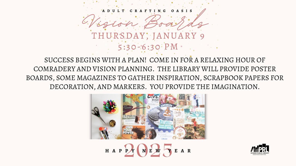 Adult Crafting Oasis - Vision Boards!