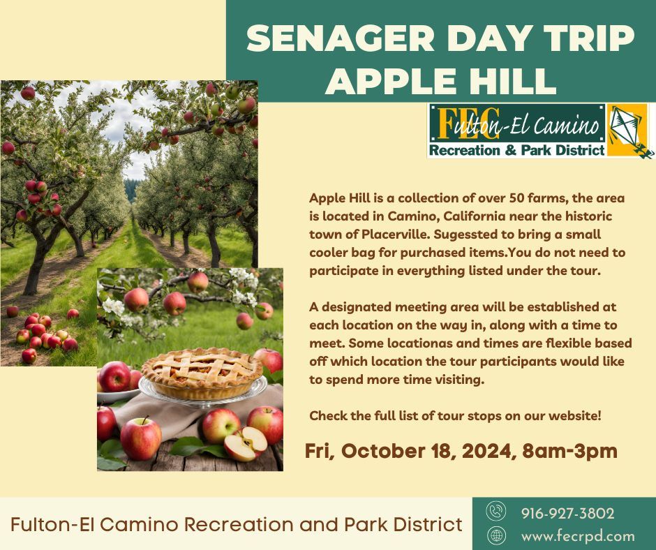 SENAGER Apple Hill Day Trip