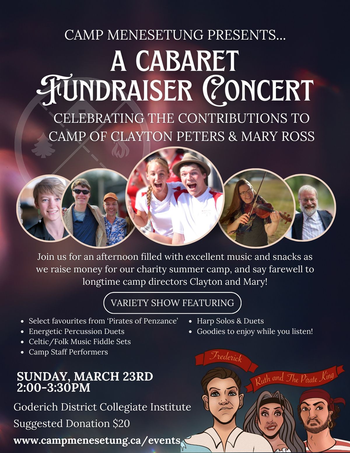 Camp Menesetung Cabaret Fundraiser Concert