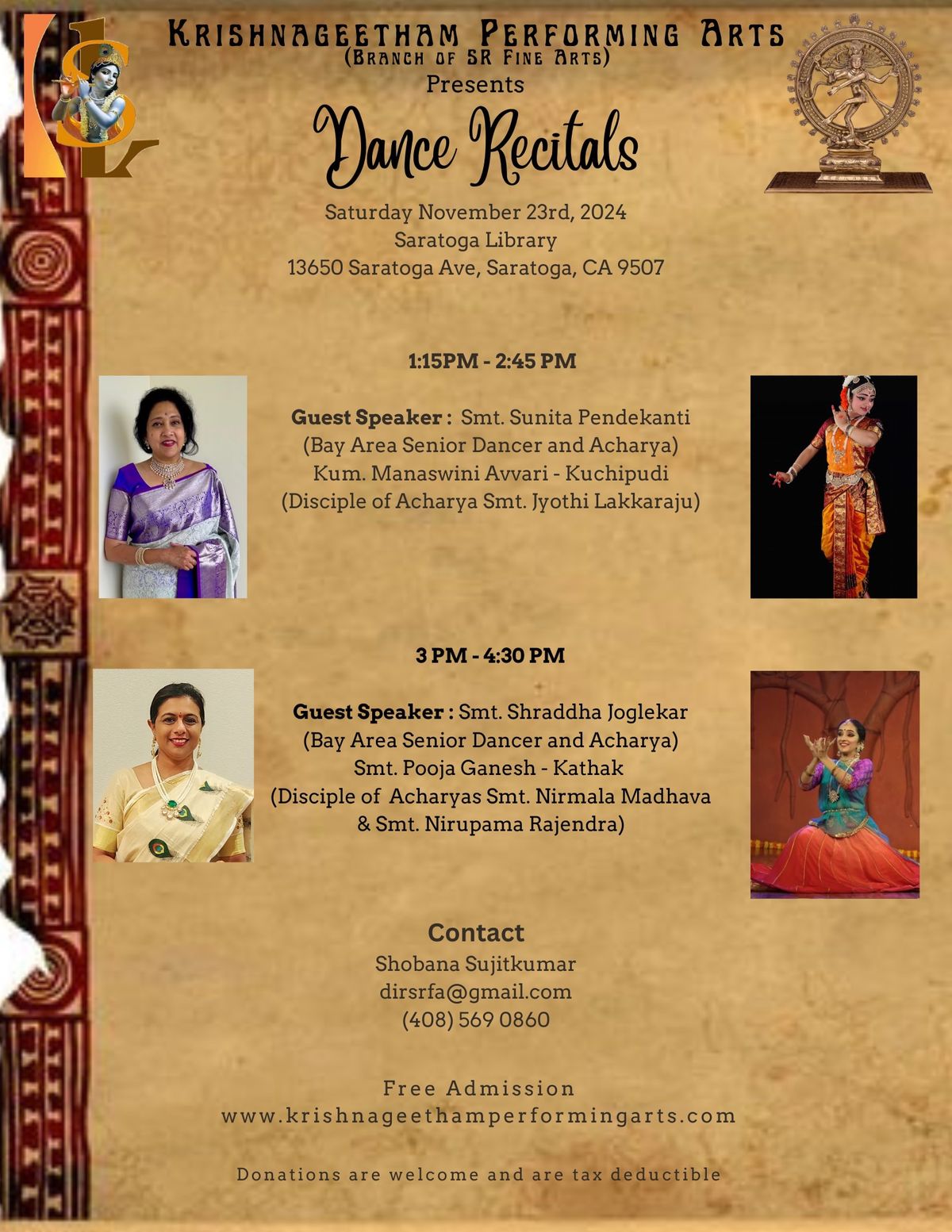 Indian Classical Dance- Double Header