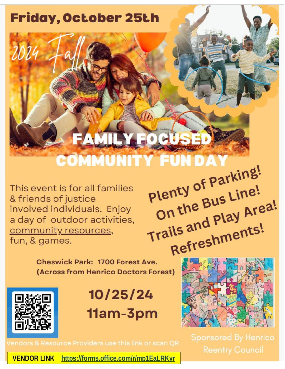 Henrico Re-entry Council's 2024 Fall Family Focused Community Funday