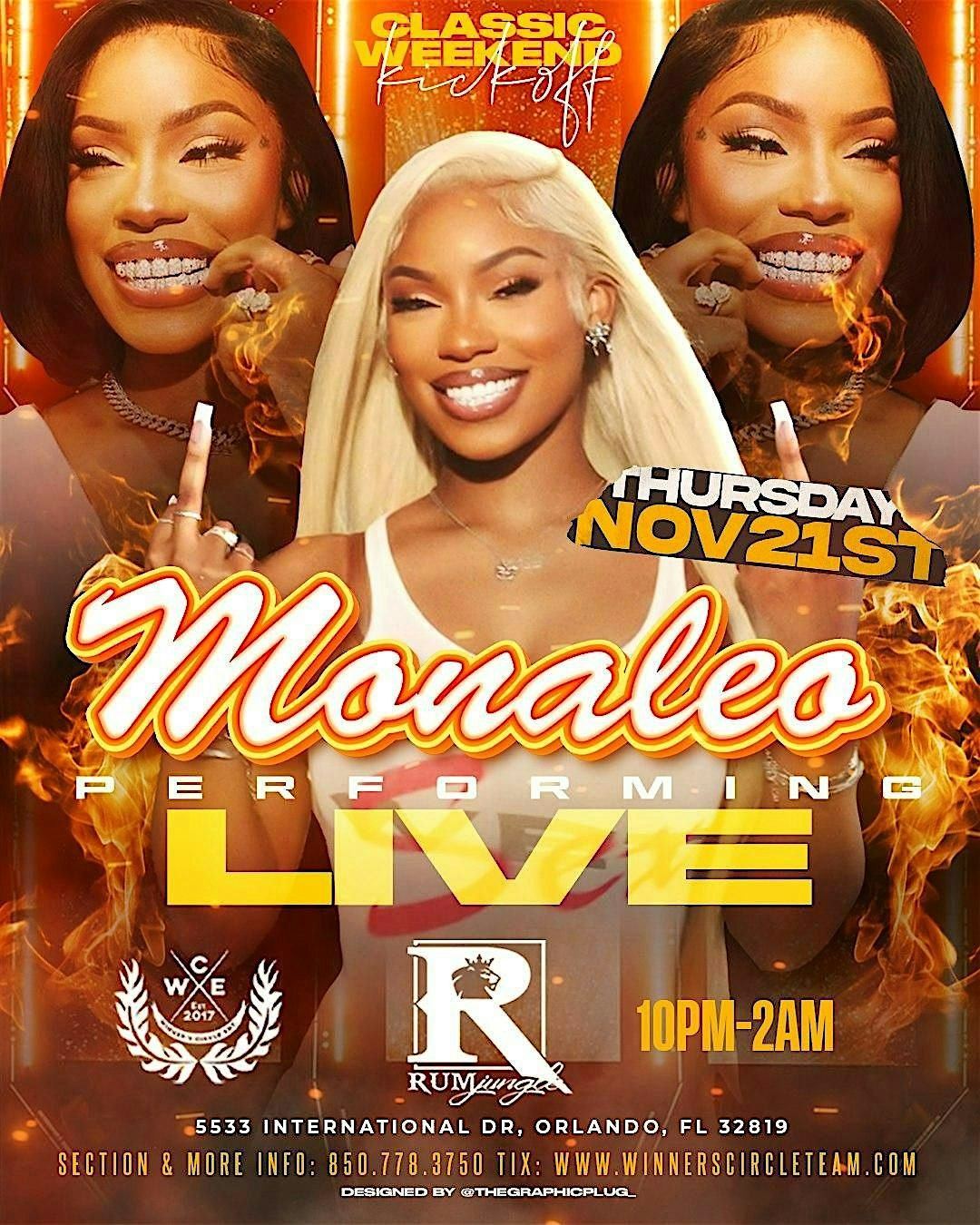 MONALEO PERFORMING LIVE: CLASSIC WEEKEND AT RUM JUNGLE