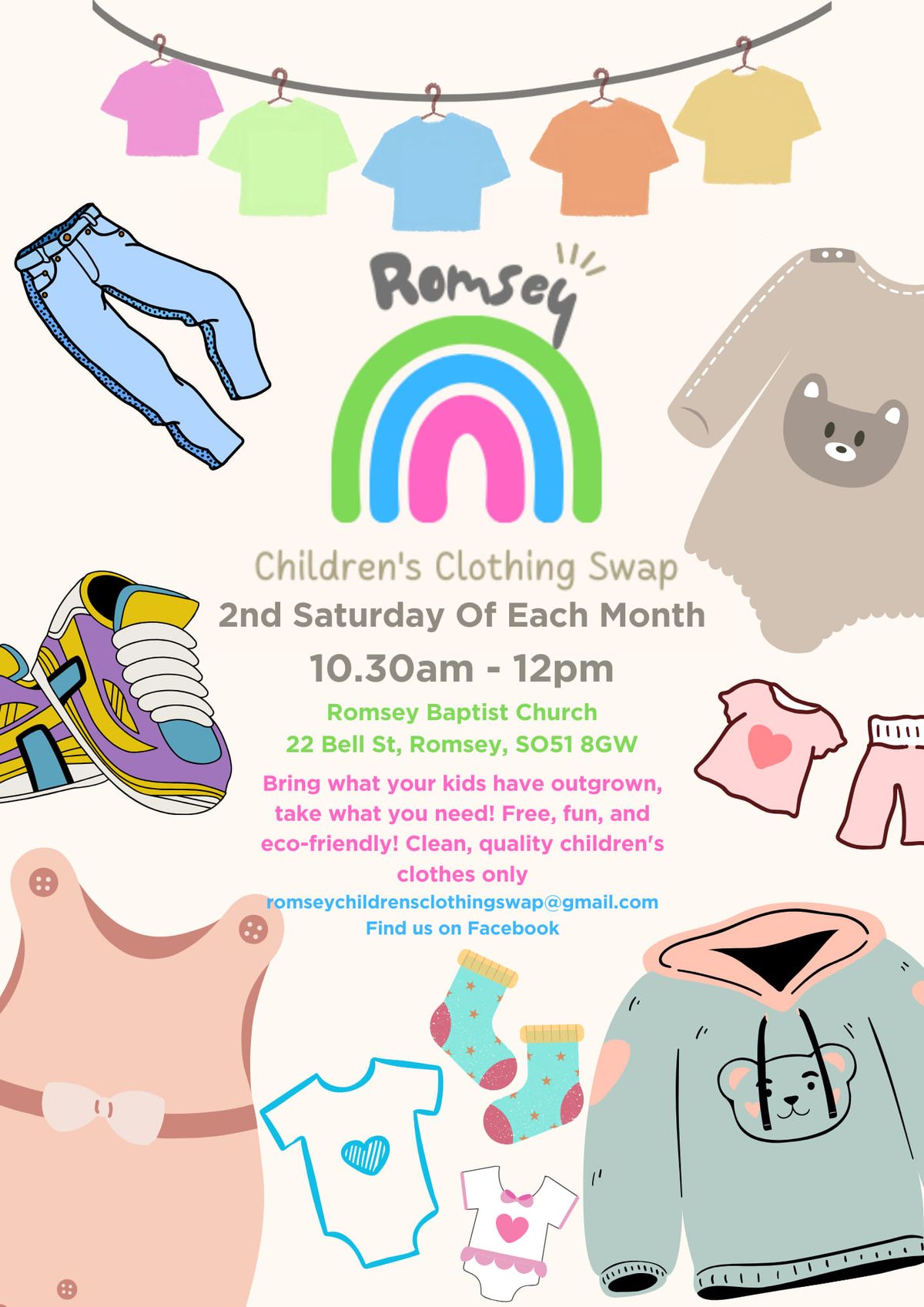 FREE EVENT! Romsey Children's Clothing Swap