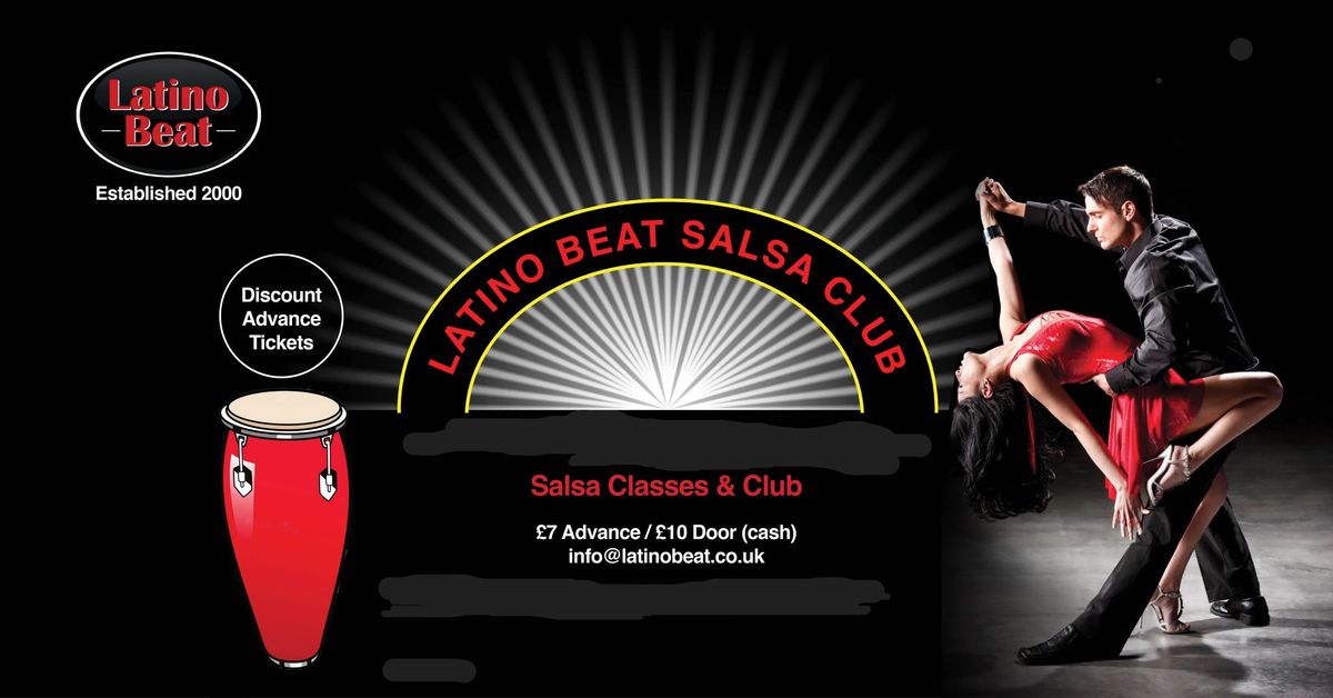 Latino Beat Salsa Club & Classes WEDNESDAYS Launch 25 Sept 2024 Hotel Collingwood Bournemouth