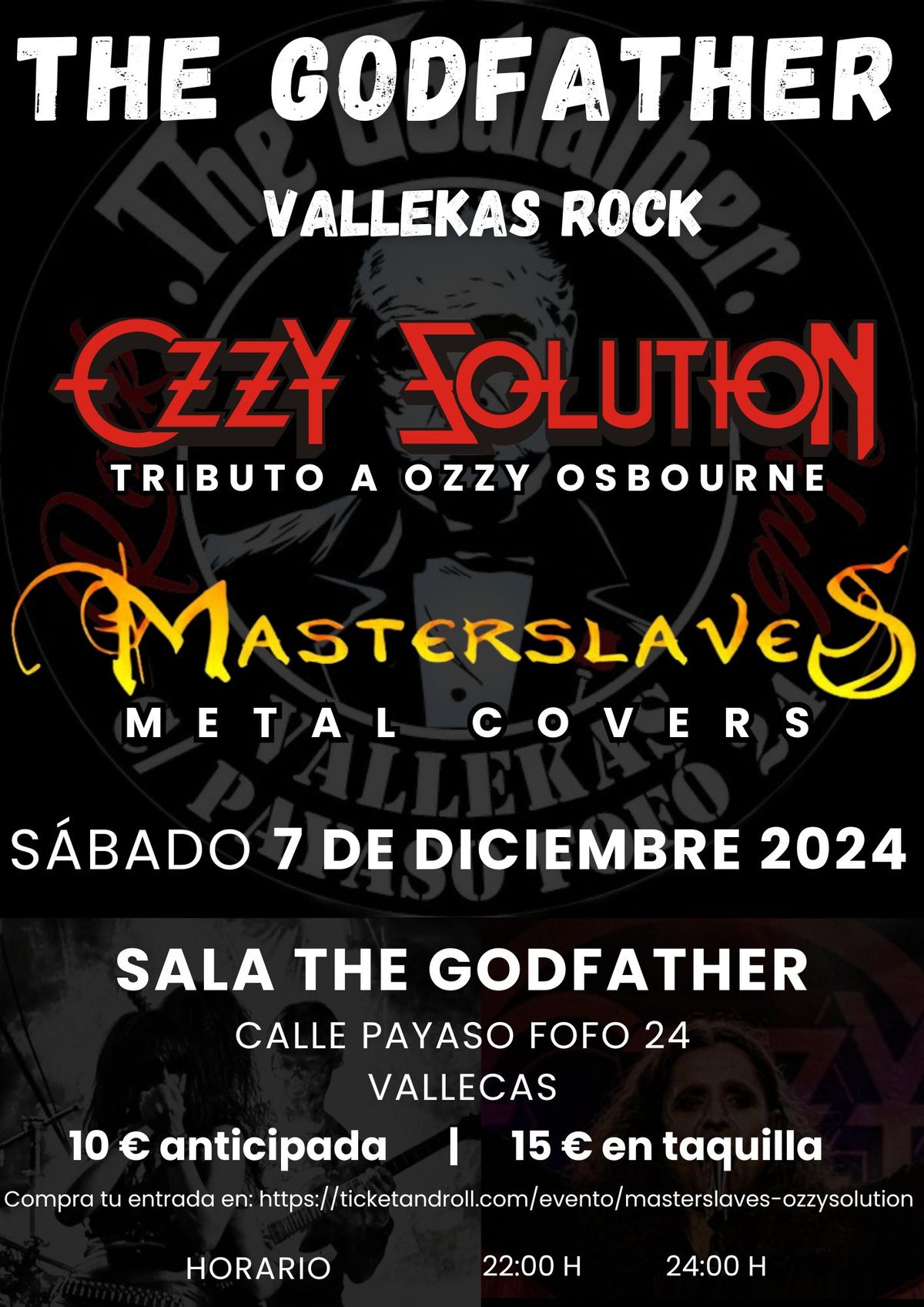 Ozzy Solution + MasterSlaves en The Godfather Rock Club Vallecas