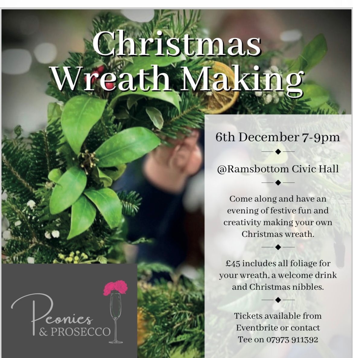 Christmas wreath making