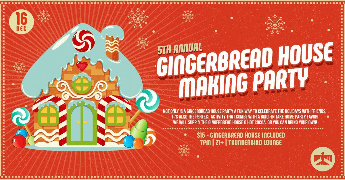 5th Annual Gingerbread House Making Party