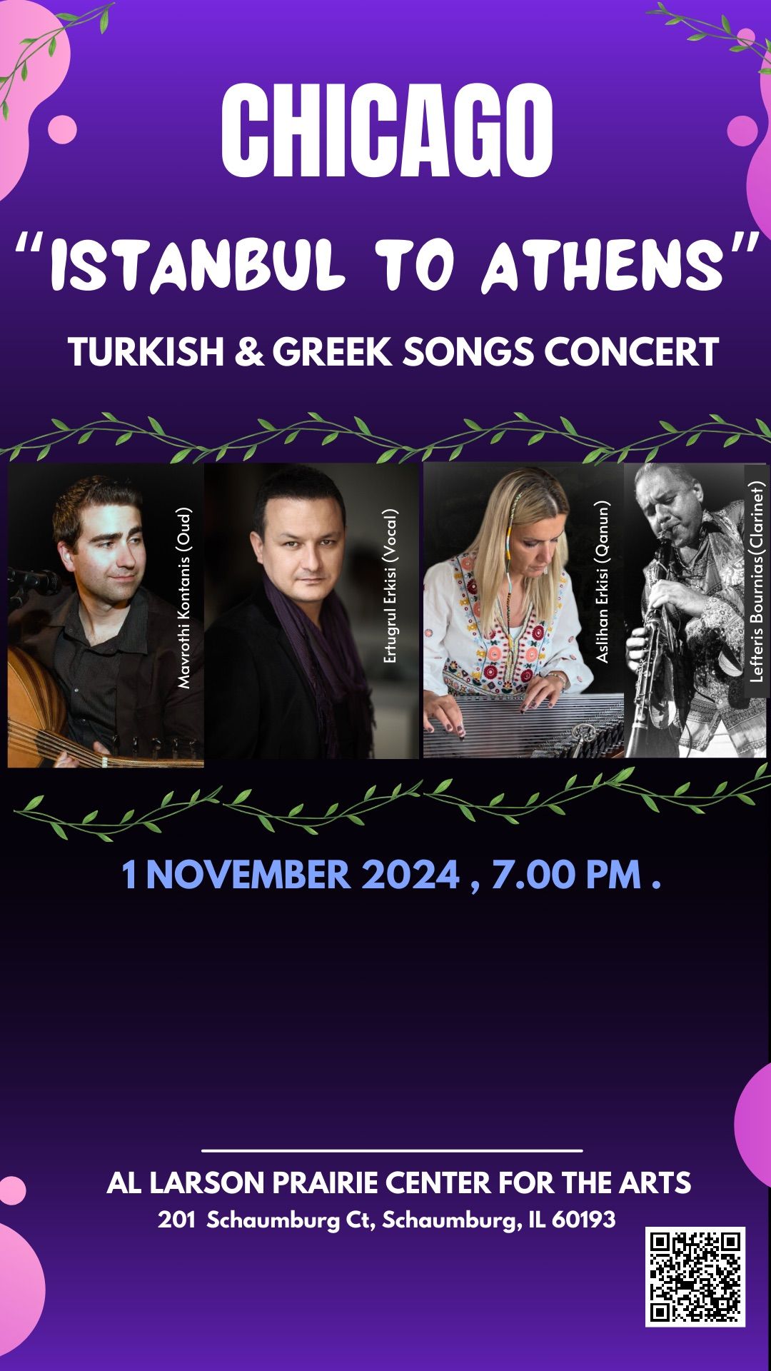 CHICAGO \/ \u201c\u0130STANBUL to ATHENS\u201d  Turkish & Greek  Common Songs  Concert