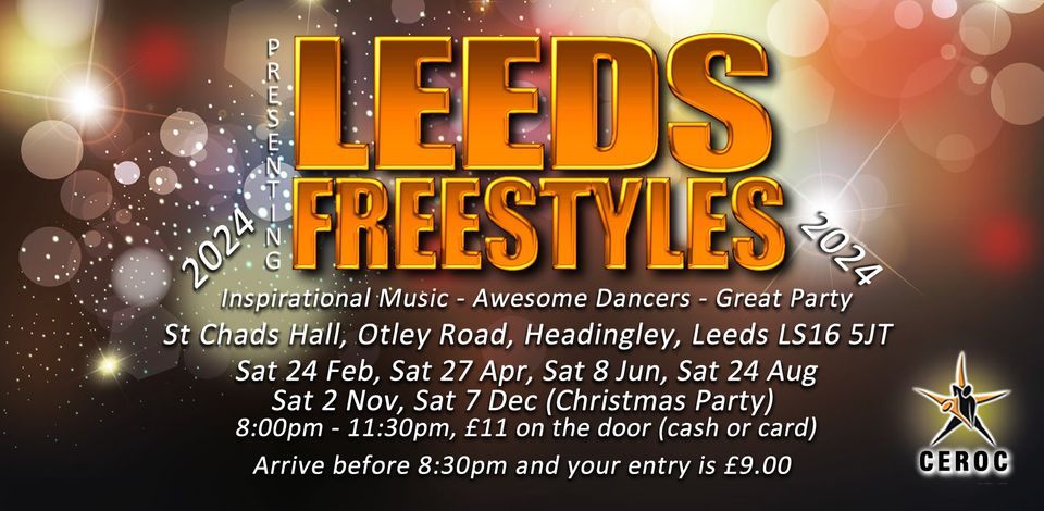 Ceroc Leeds Freestyle Party Sat 24 Feb 2024