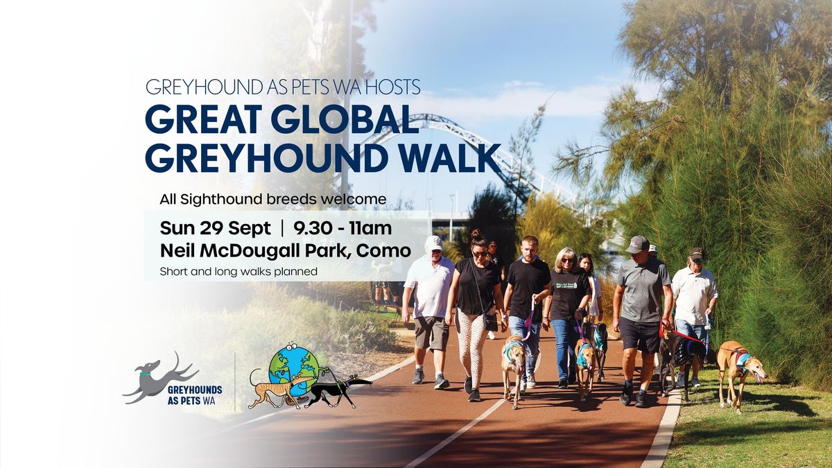 Greyhounds as Pets WA hosts Great Global Greyhound Walk