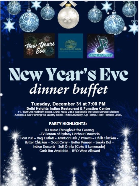 New Year's Eve Celebration - Buffet Dinner, Live DJ