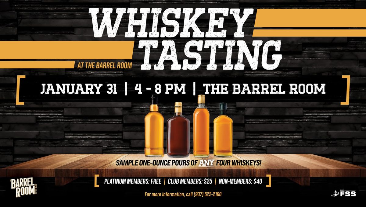 Whiskey Tasting at the Barrel Room