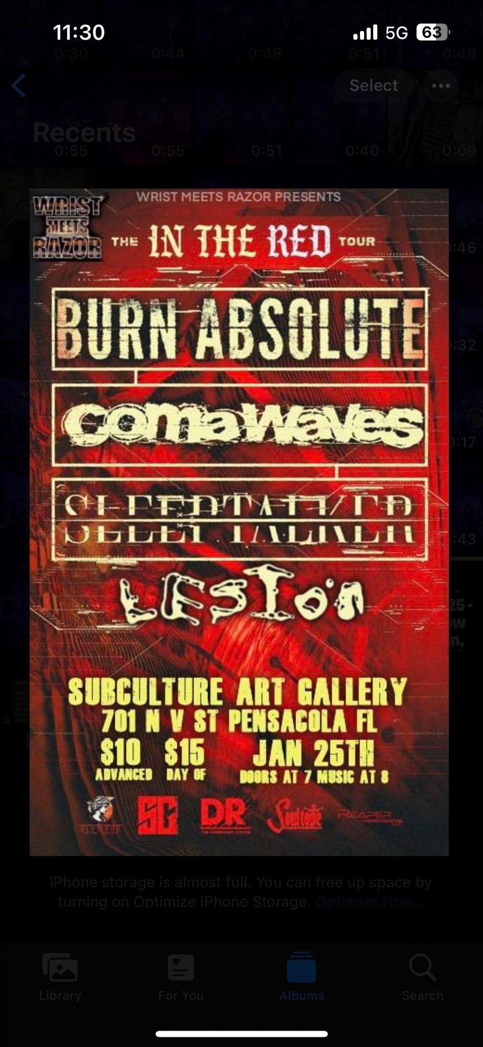 Burn Absolute, Coma Waves, and SleepTalker at Subculture 01\/25