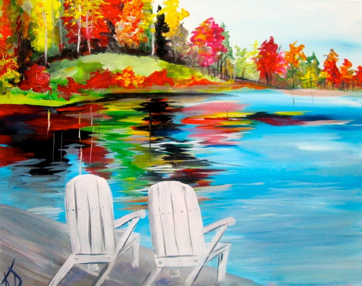 Fall on the Lake ~ Wine & Canvas @ Sherman Bowling \u2013 Muskegon