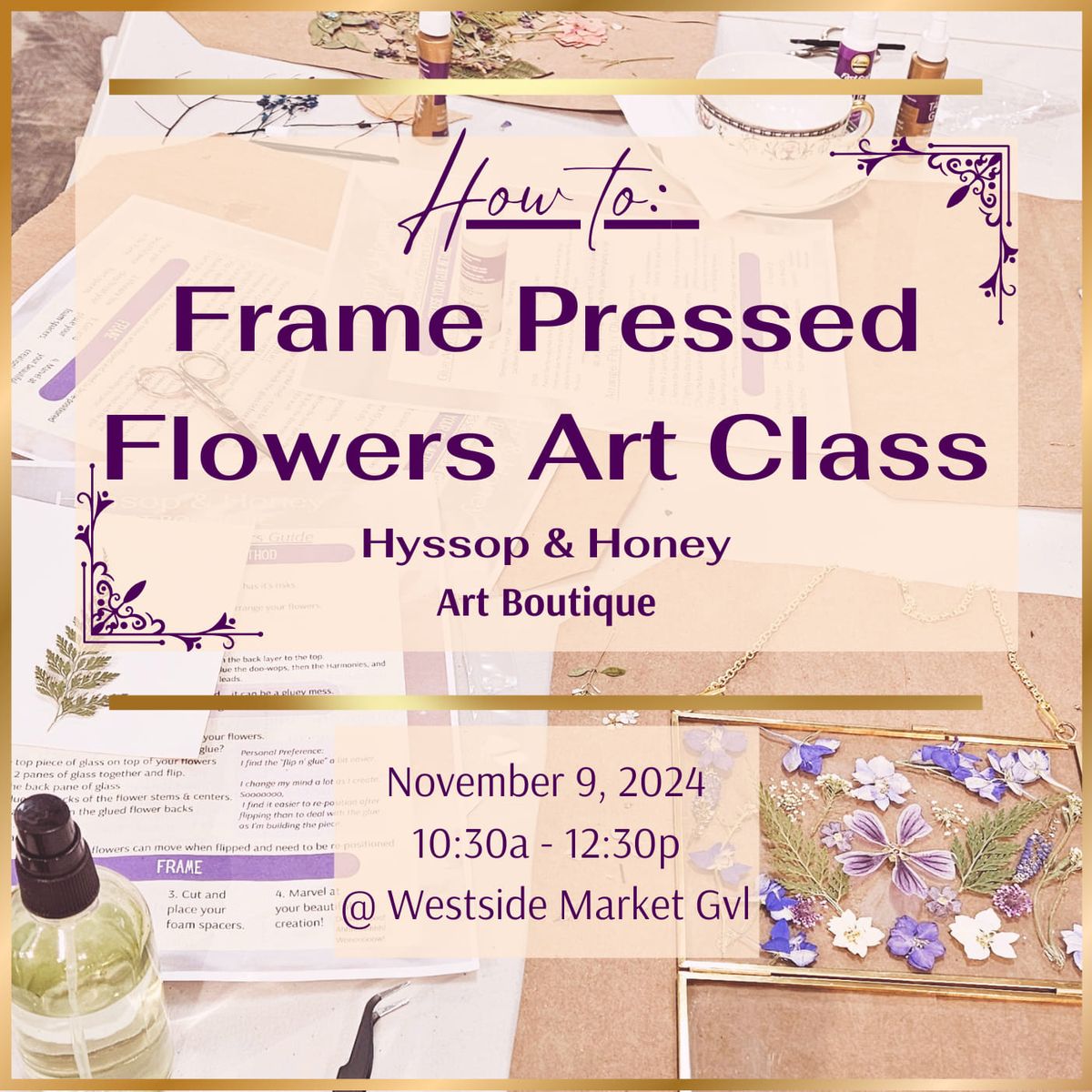 How To: Frame Pressed Flowers