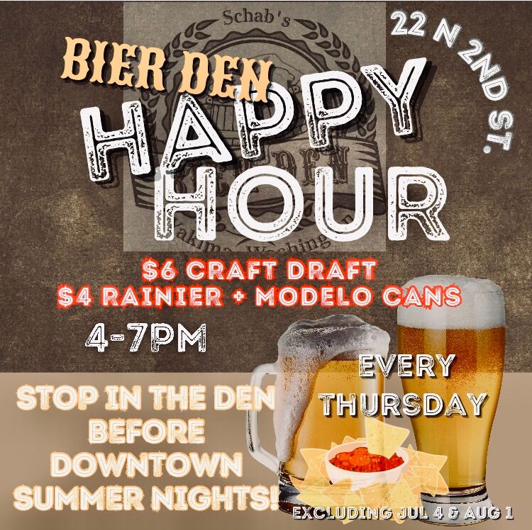 Den Happy Hour Downtown Summer Nights 