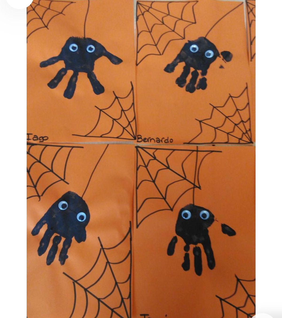 Handprint Spider Craft