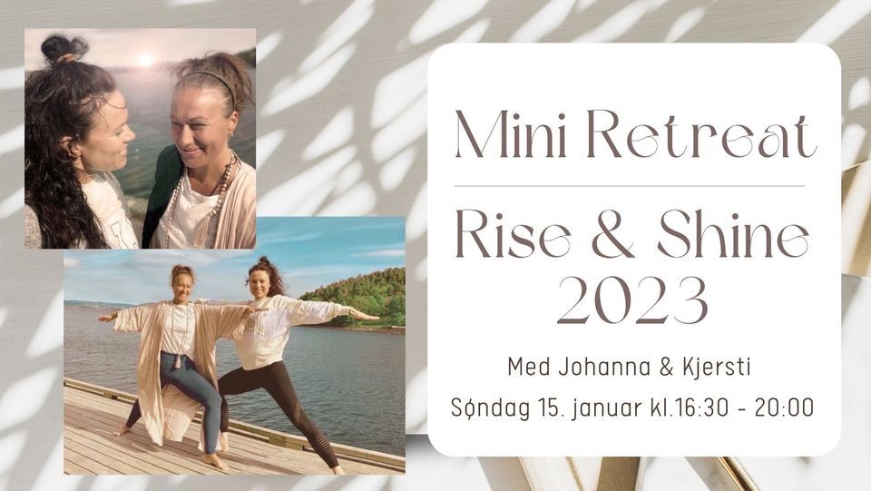 FULLT! Mini Retreat Rise and Shine 2023, YogaKi Oslo, 15 January 2023