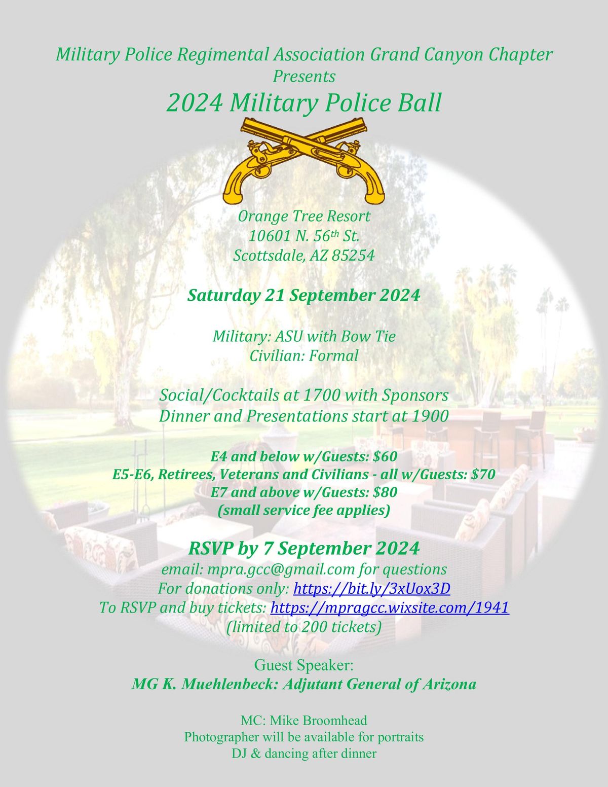 7th Annual Military Police Regimental Association - Grand Canyon Chapter Ball