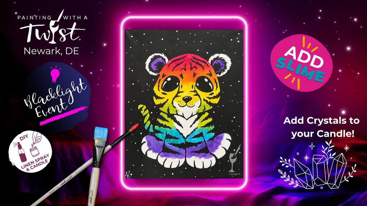 Paint & Create - Family Friendly: Rainbow Tiger (Slime Add-On)