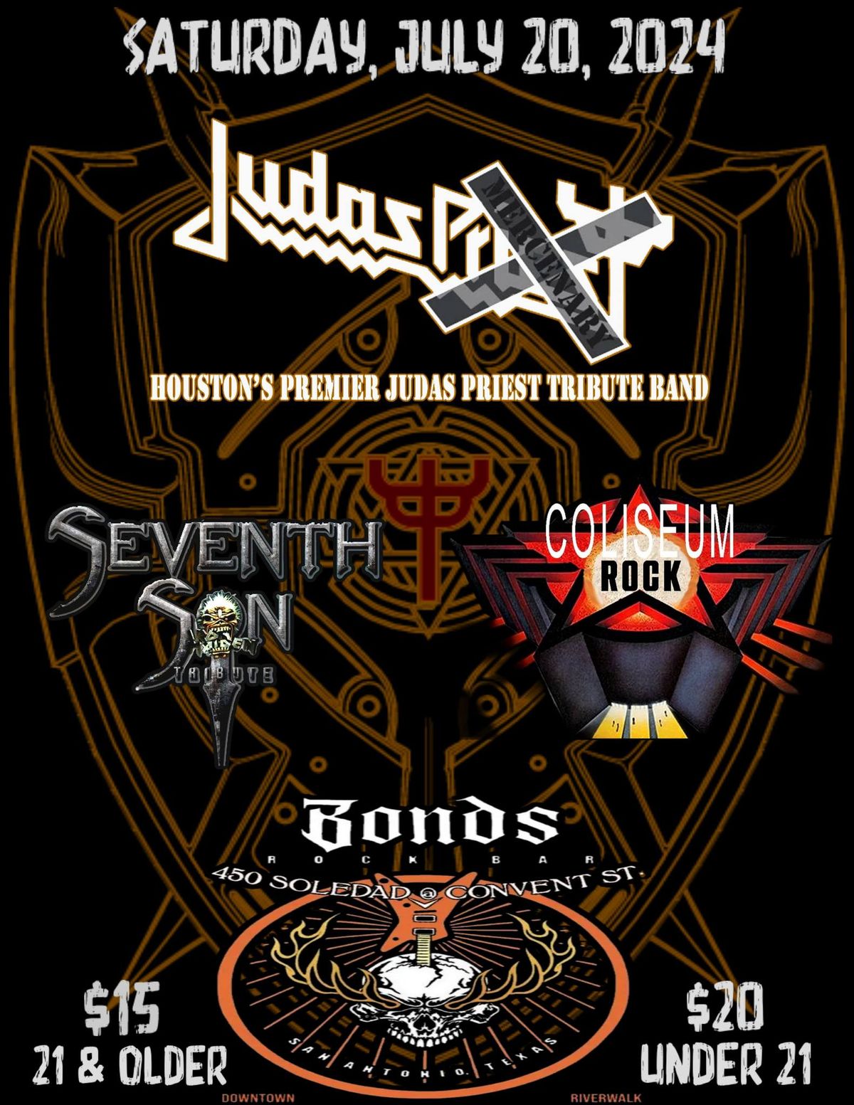 Judas X - Houston's Premier Judas Priest Tribute Band with Seventh Son and Coliseum Rock