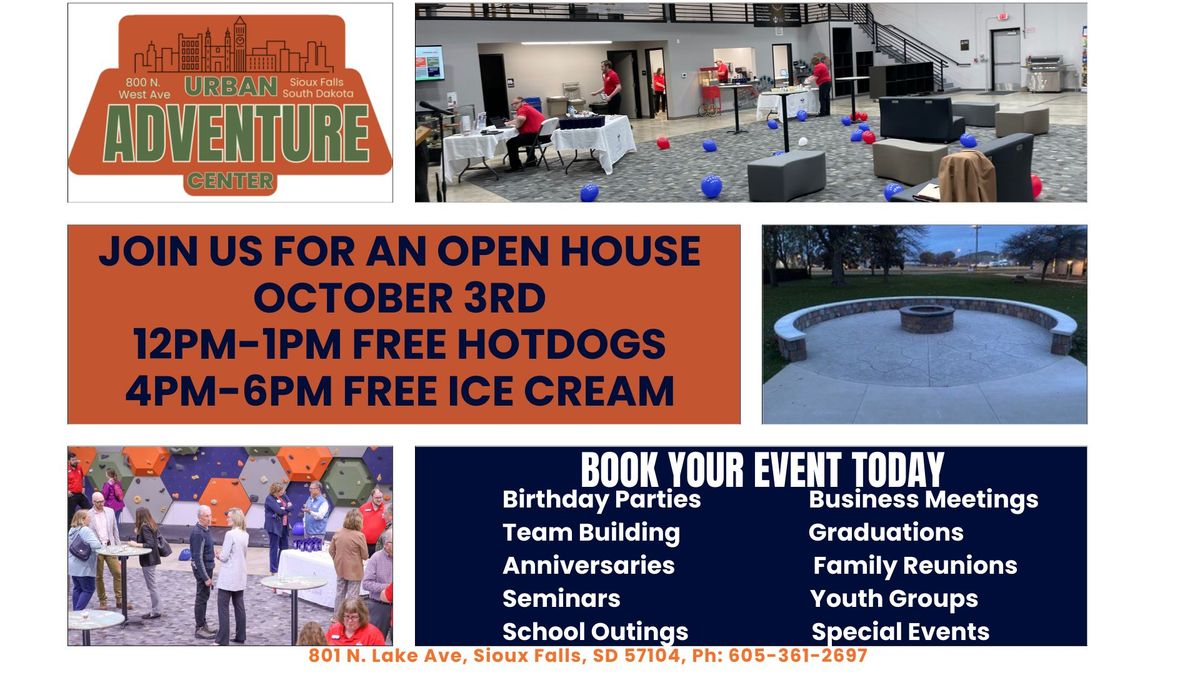 Urban Adventure Center Public Open House