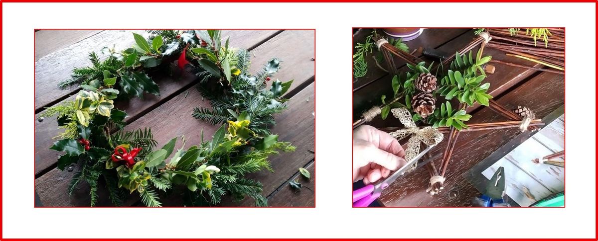 Festive wreath and star making workshop