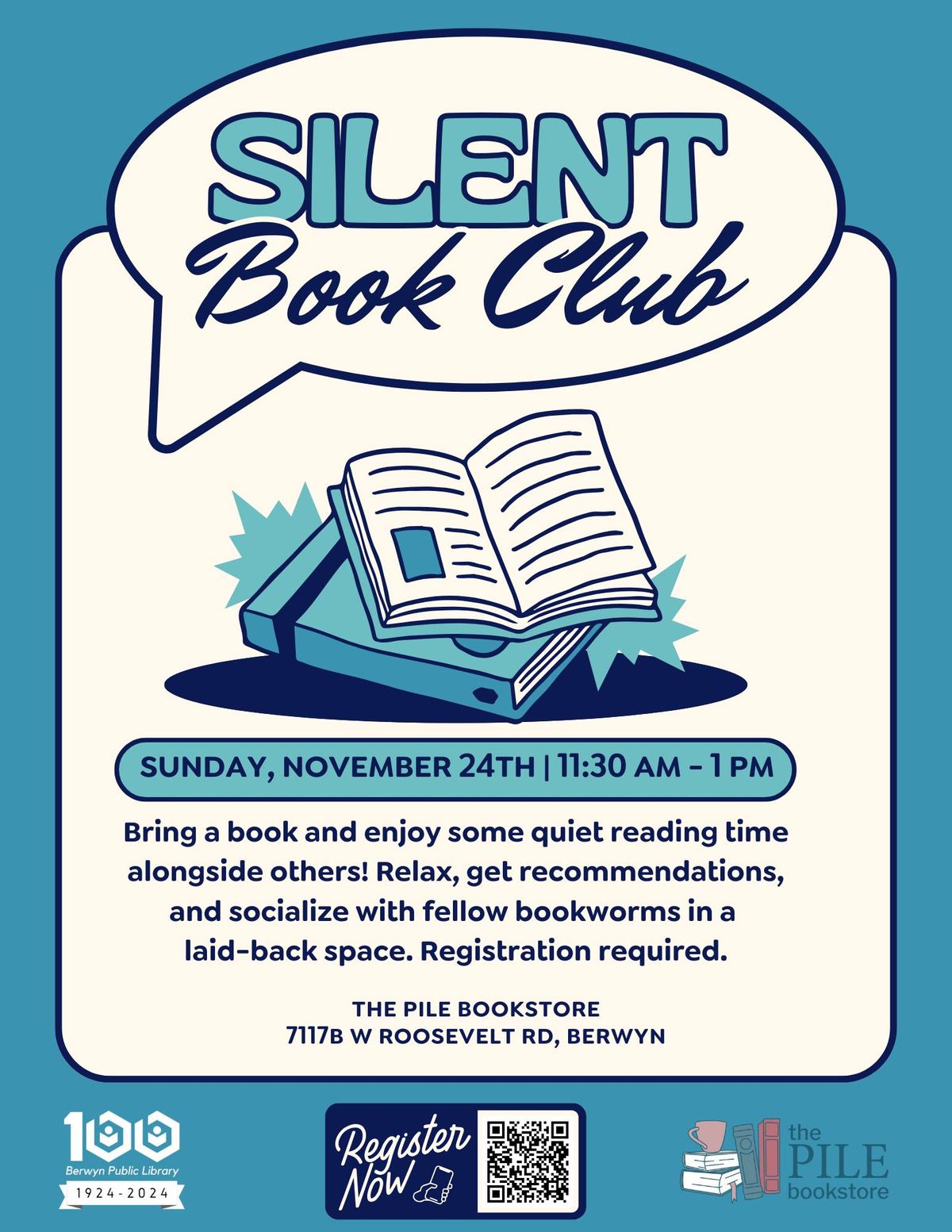 Silent Book Club with the Berwyn Public Library