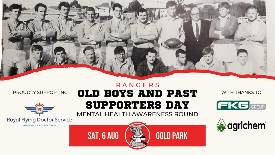 Rangers Old Boys Day | Mental Health Awareness Round | Final Regular Season Game vs Dalby at GP