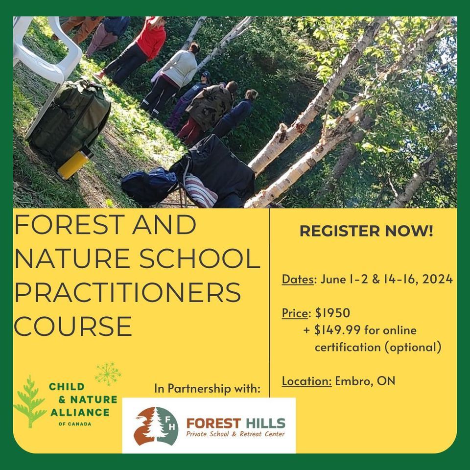 Forest and Nature School Practitioners Course - Embro, ON