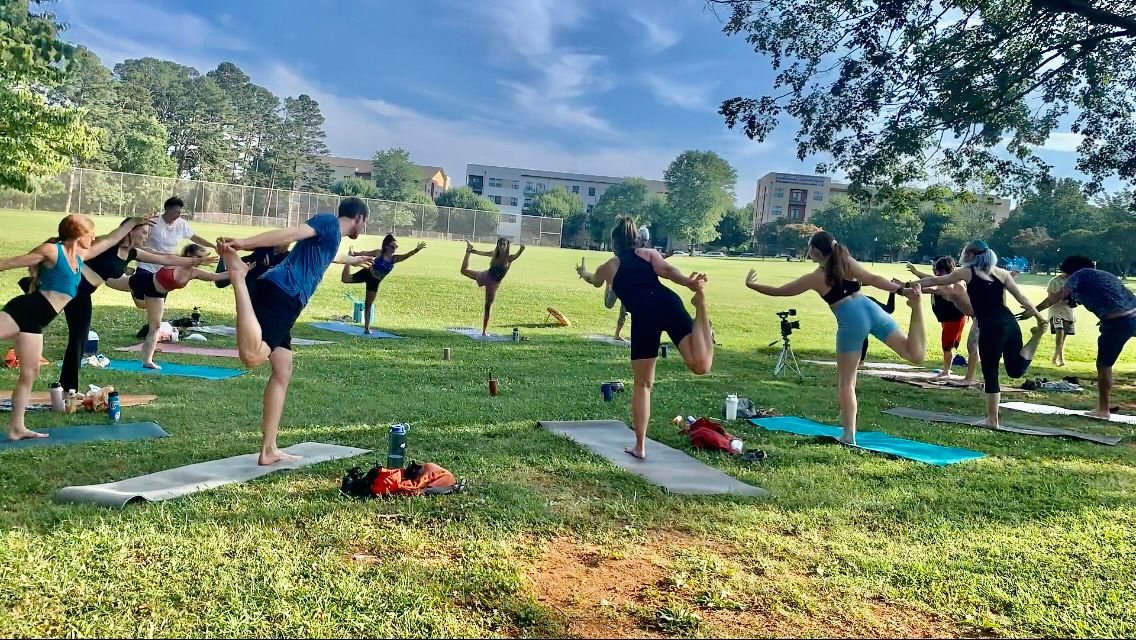 Yoga + Acro every Tues at Veteran's Park 